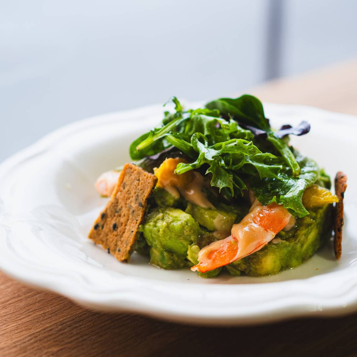 Salade d’avocat<br>et crevettes