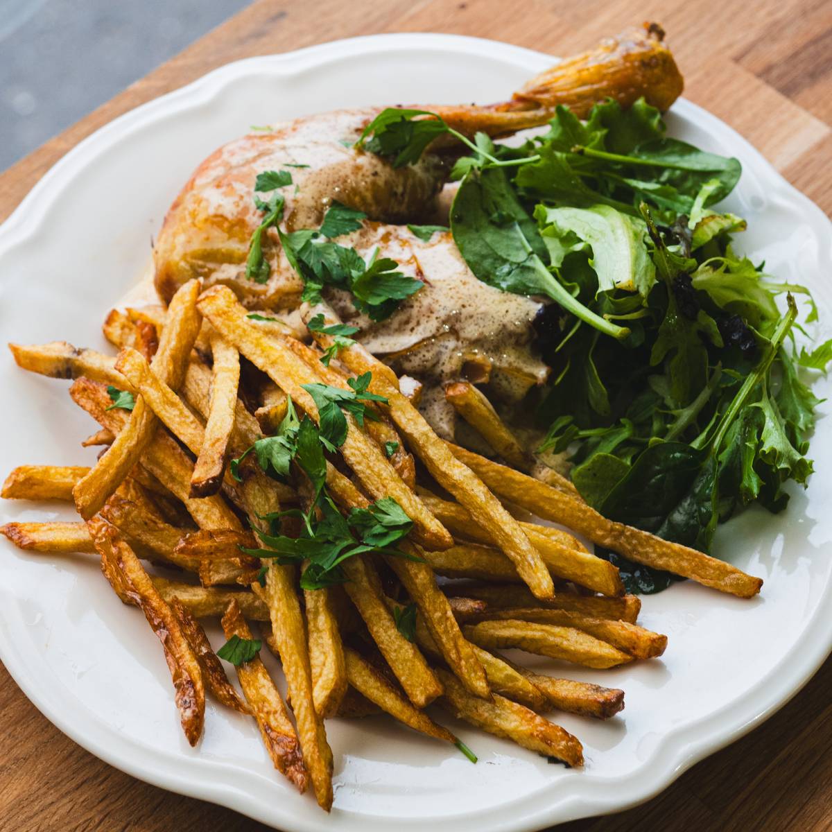 Poulet fermier rôti<br>de la ferme du Luteau